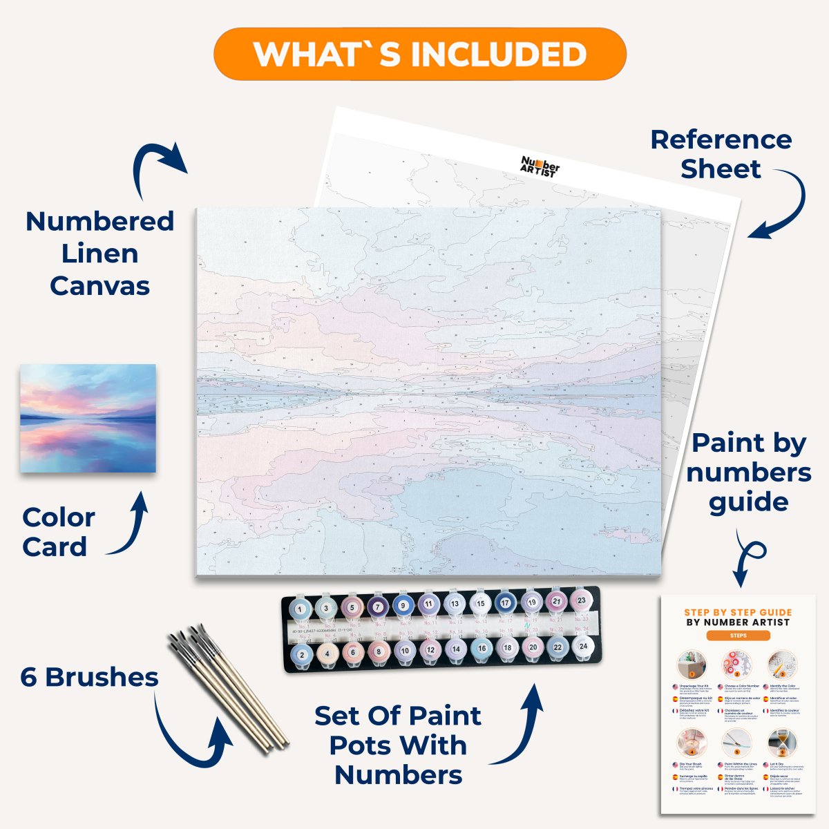 Morning Lake - Number Artist Paint By Numbers Kits