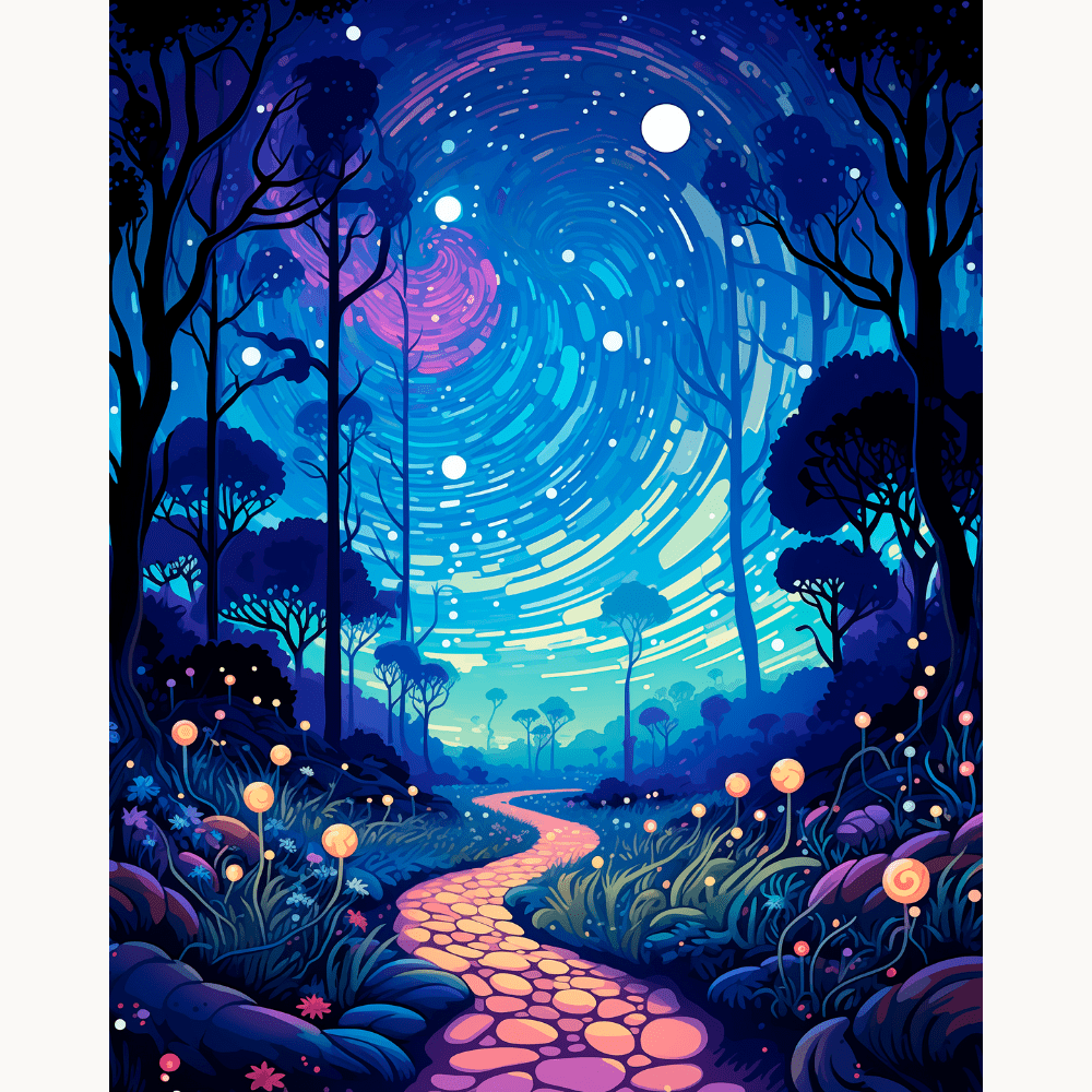Mystical Pathway - Number Artist Diamond Painting Kits