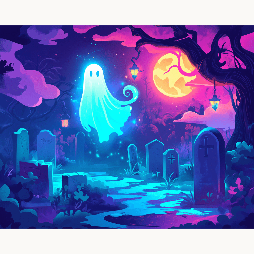 Neon Graveyard - Number Artist Diamond Painting Kits