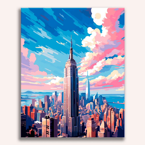 パステル画 ニューヨーク nyc-splash-of-colors-paint-by-