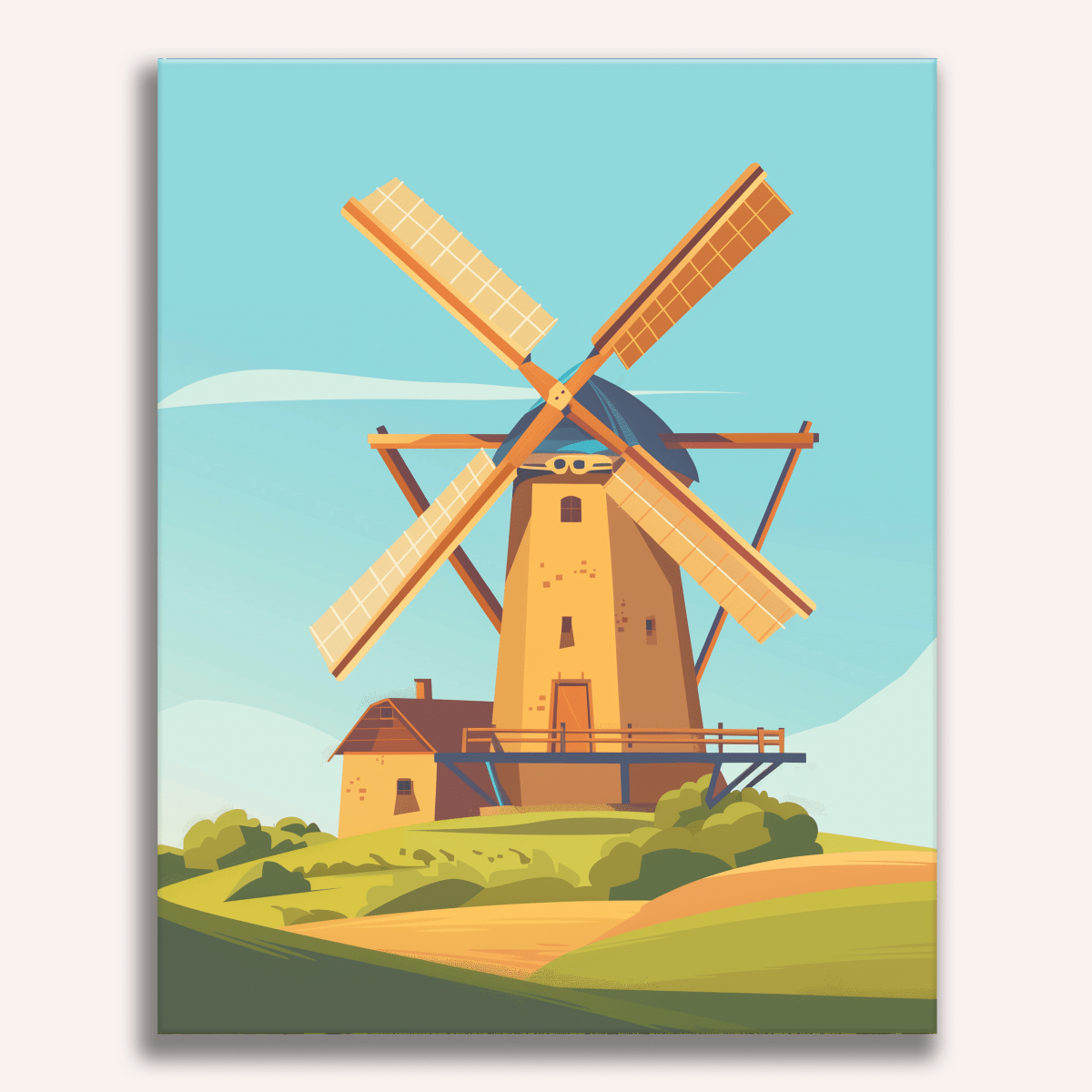 Old Windmill - Number Artist Paint By Numbers Kits