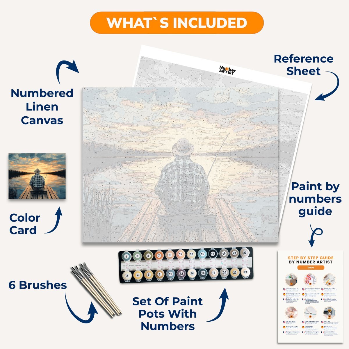 Old Man's Hobby - Number Artist Diamond Painting Kits