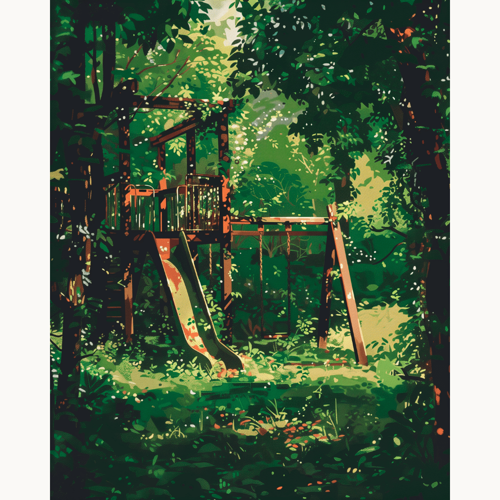 Old Playground - Number Artist Diamond Painting Kits