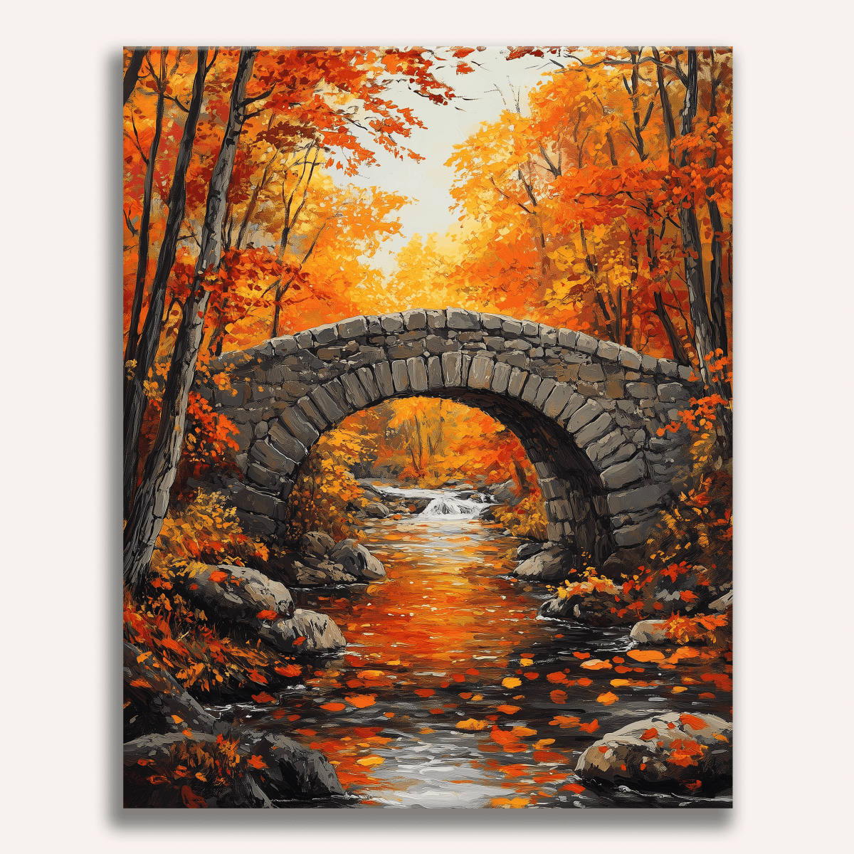 Old Stone Bridge - Number Artist Diamond Painting Kits