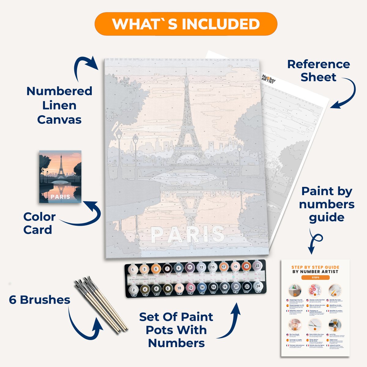 Paris - Number Artist Paint By Numbers Kits