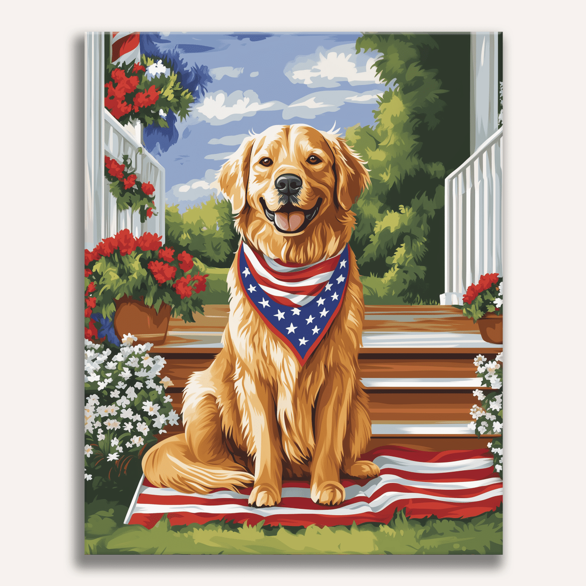 Patriotic Retriever