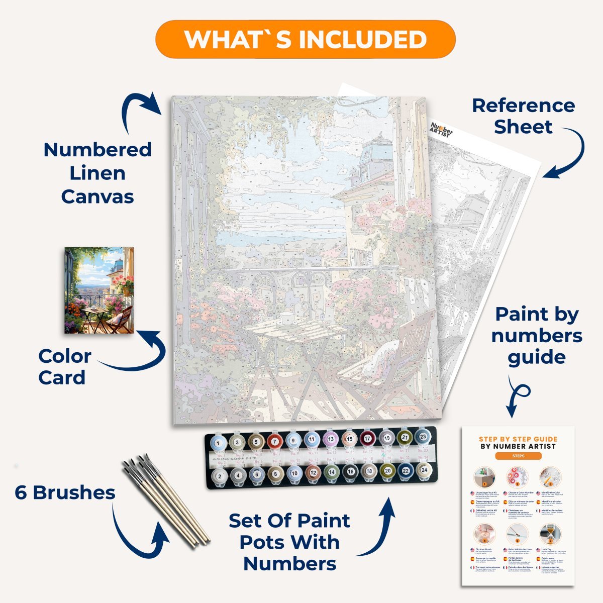 Peaceful Fountain - Number Artist Diamond Painting Kits