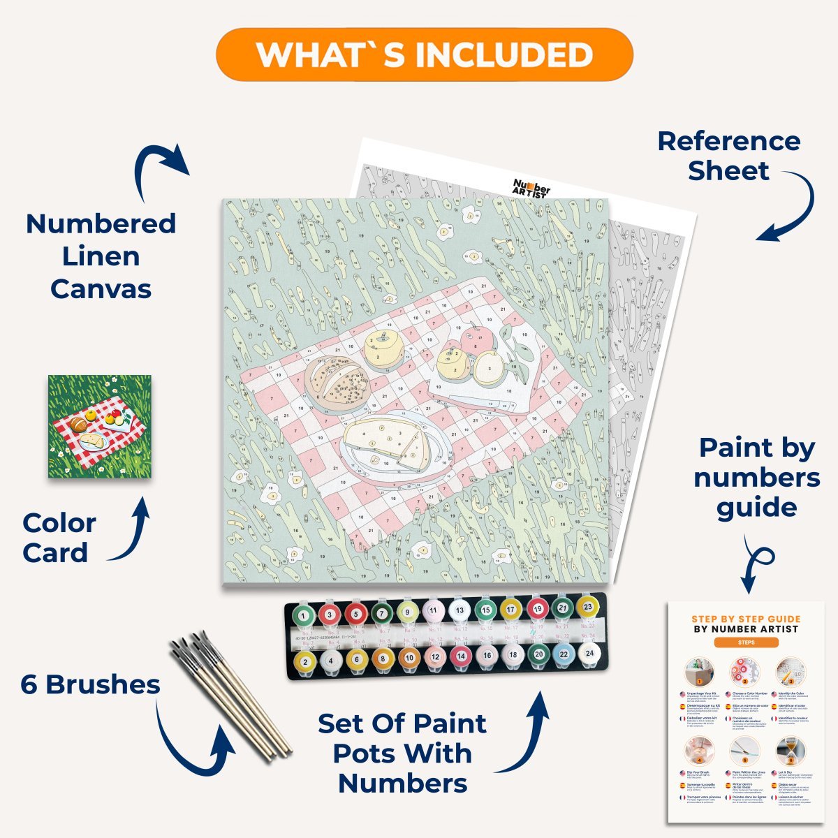 Picnic Spread - Number Artist Diamond Painting Kits