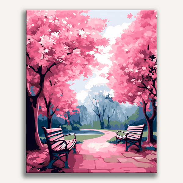 Pink Park Paint by Numbers Kit