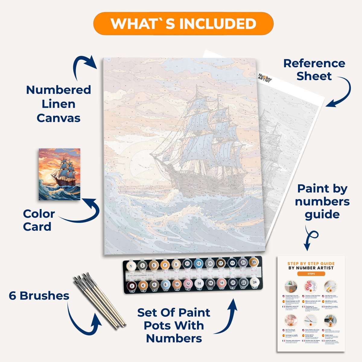 Sunset Voyage - Number Artist Paint By Numbers Kits