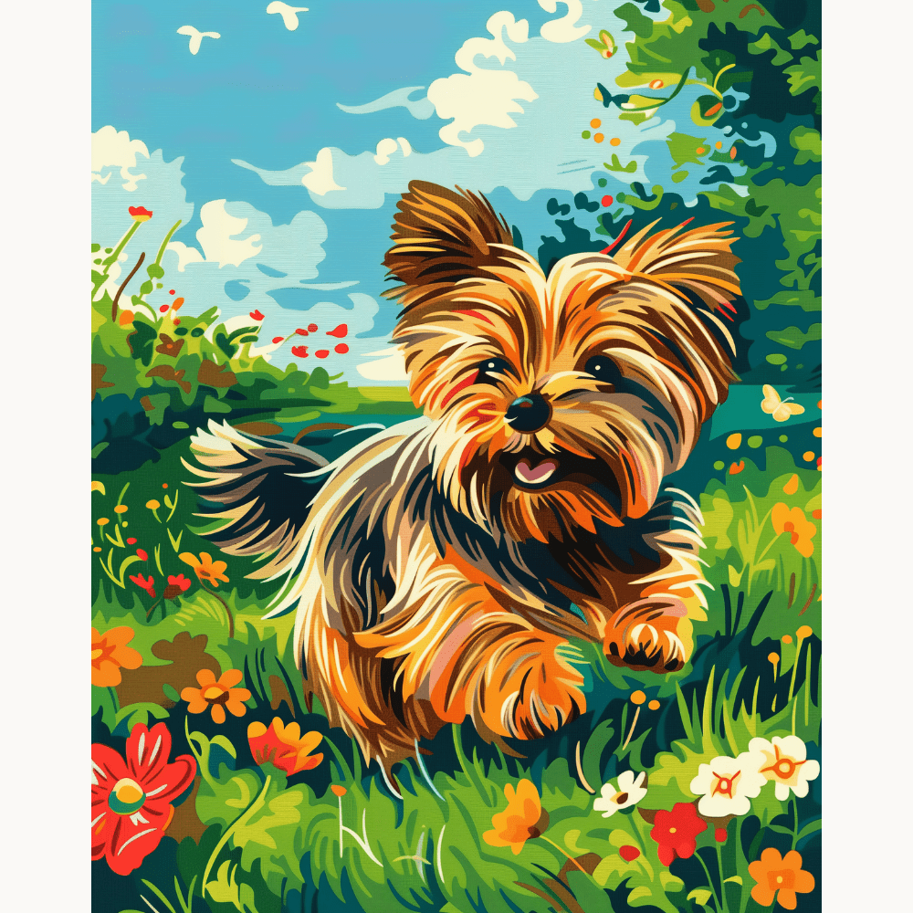 Playful Yorkie