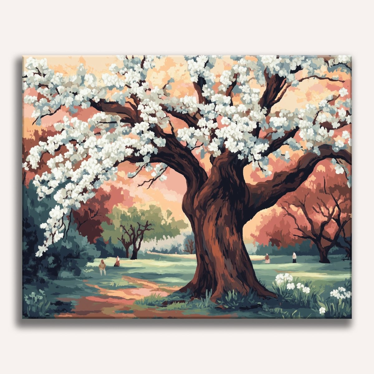 Plum Garden - Number Artist Diamond Painting Kits