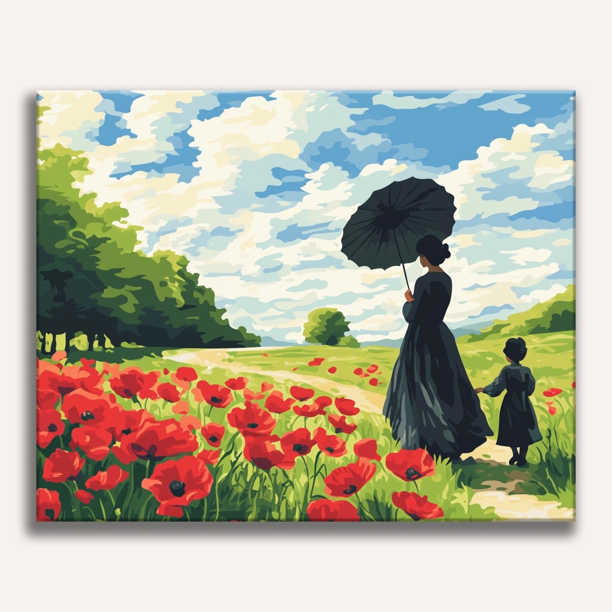 Poppies - Number Artist Diamond Painting Kits
