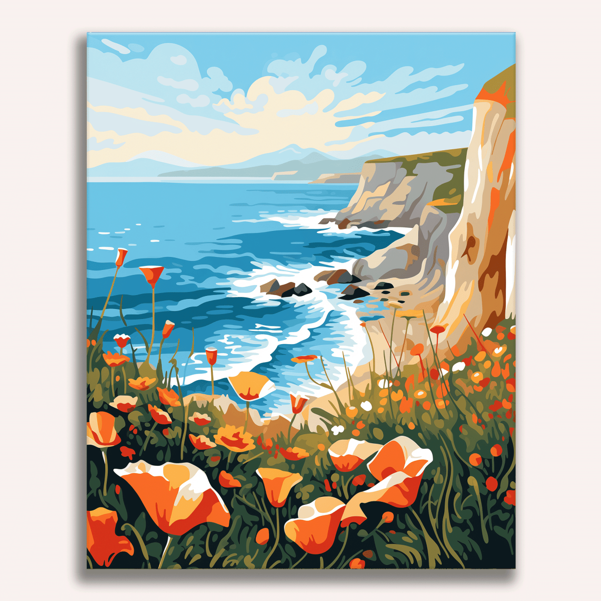 Poppy Paradise - Number Artist Diamond Painting Kits