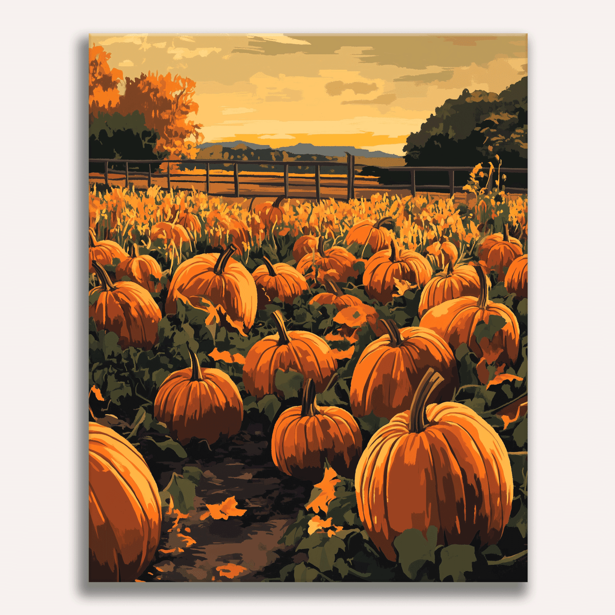 Pumpkin Patch - Number Artist Diamond Painting Kits