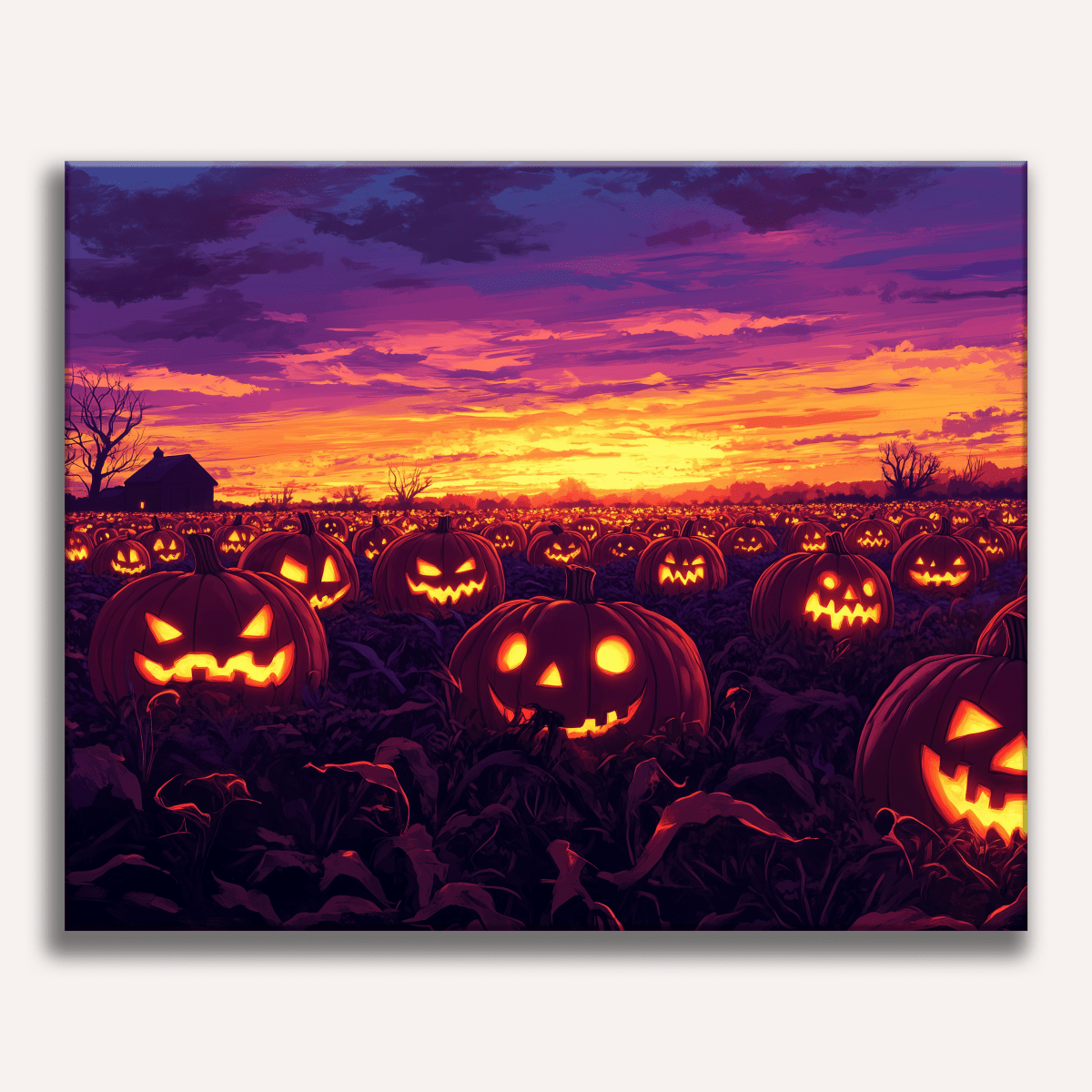 Pumpkin Sunset - Number Artist Diamond Painting Kits