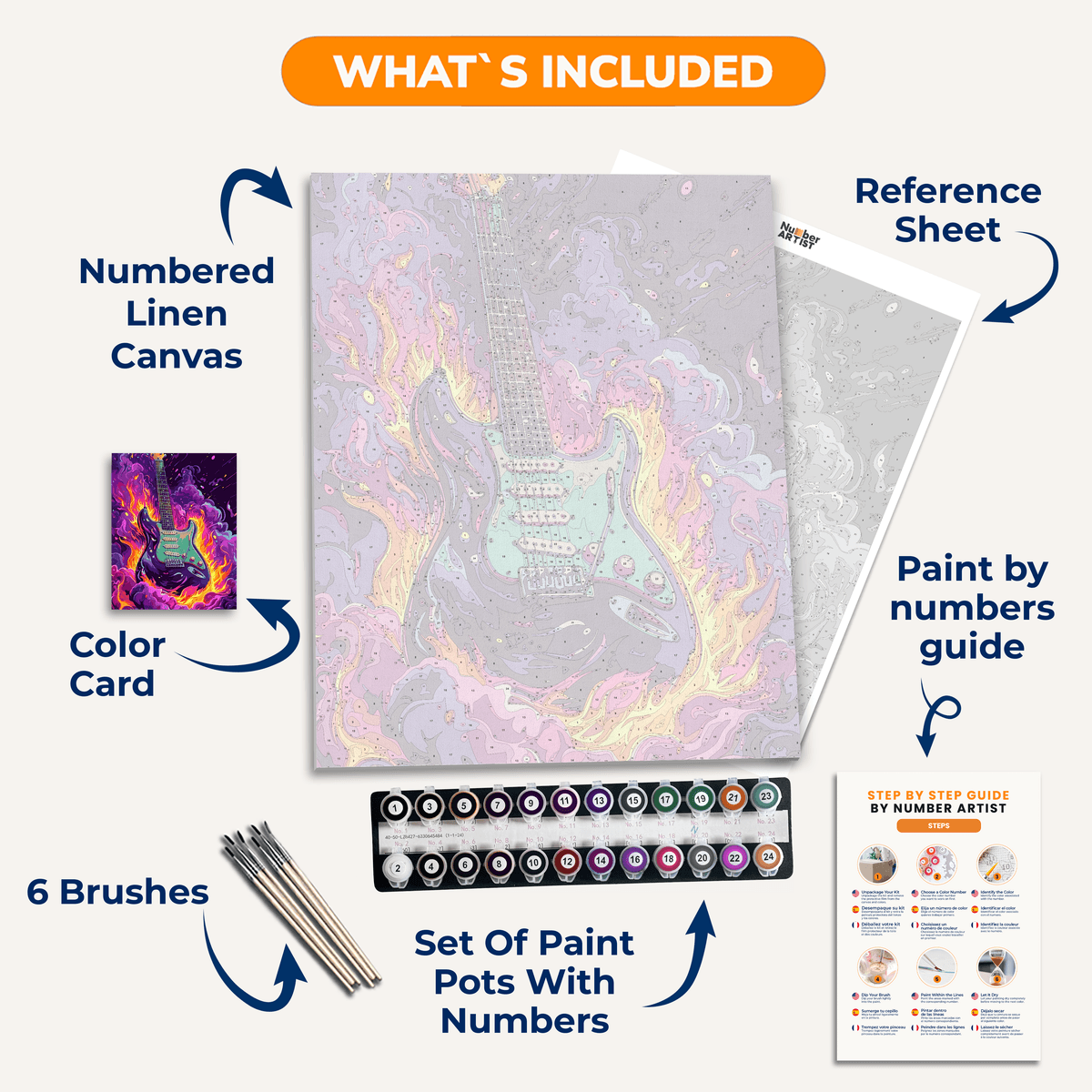 Purple Haze - Number Artist Paint by Numbers Kits
