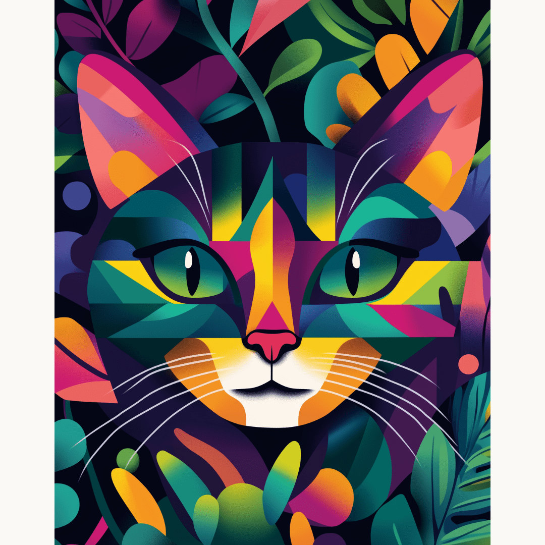 Puzzling Purrs - Number Artist Diamond Painting Kits