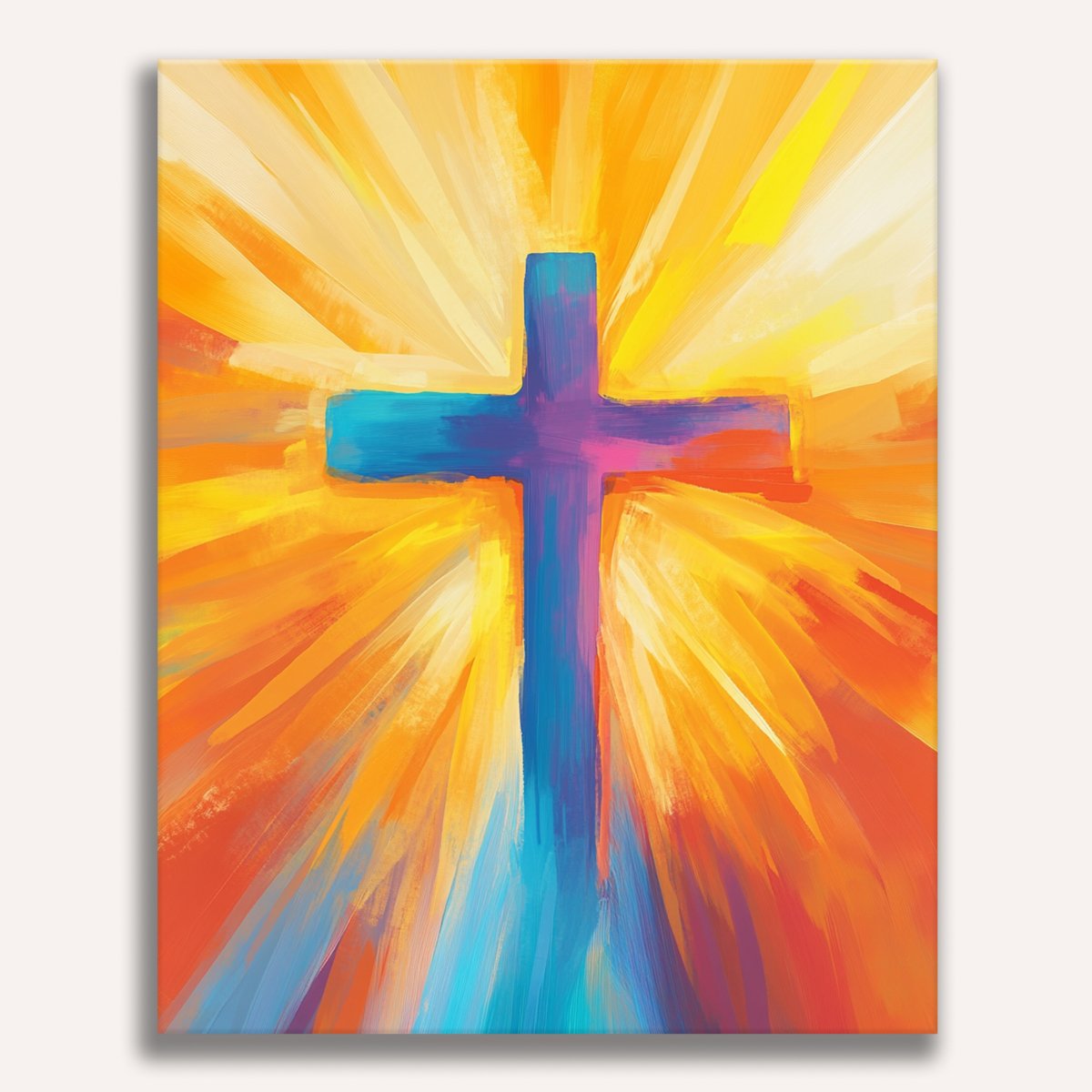 Radiant Cross - Number Artist Diamond Painting Kits