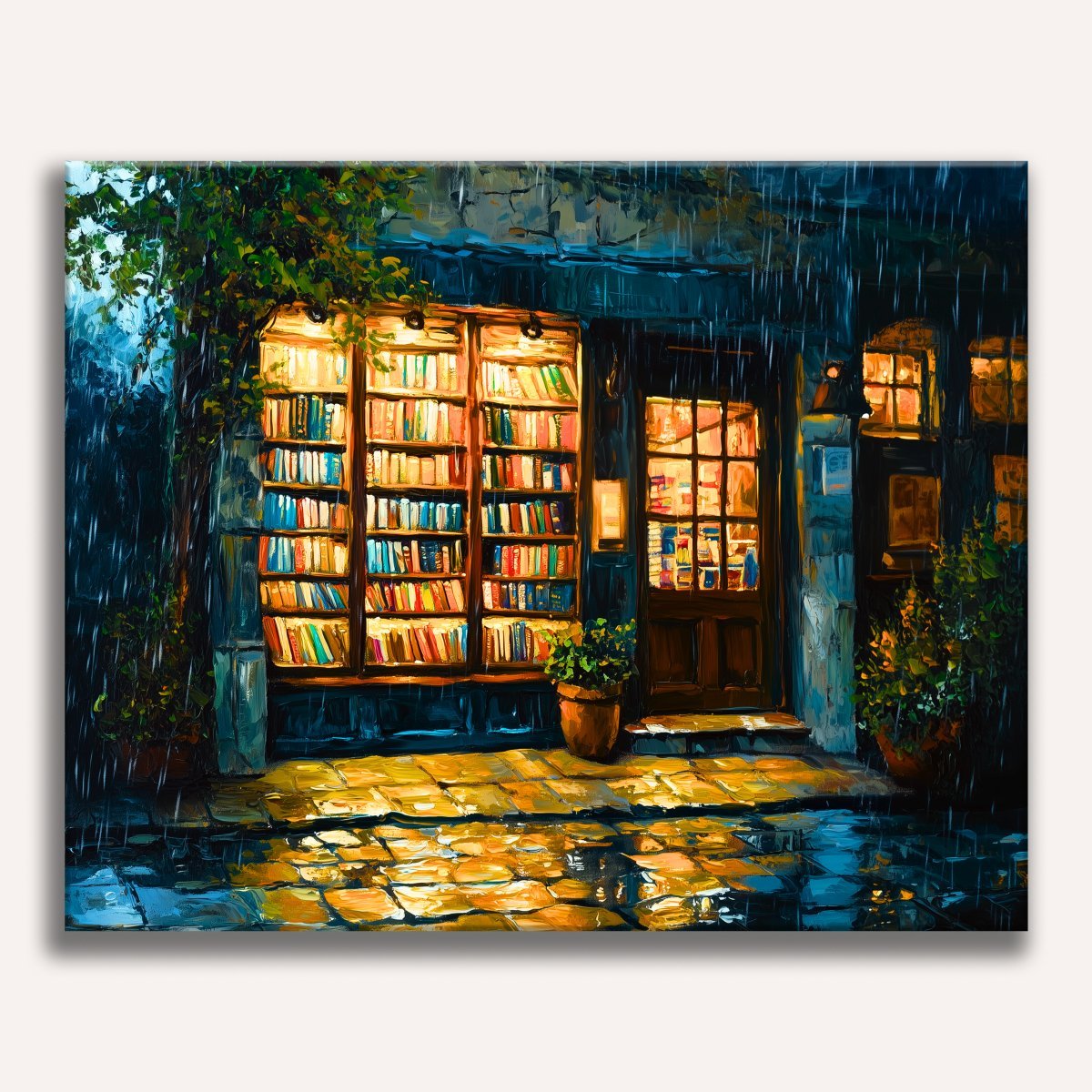 Rainy Library - Number Artist Diamond Painting Kits
