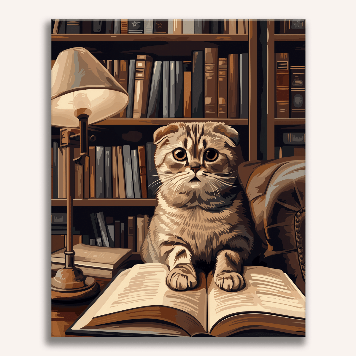 Reader Cat - Number Artist Diamond Painting Kits