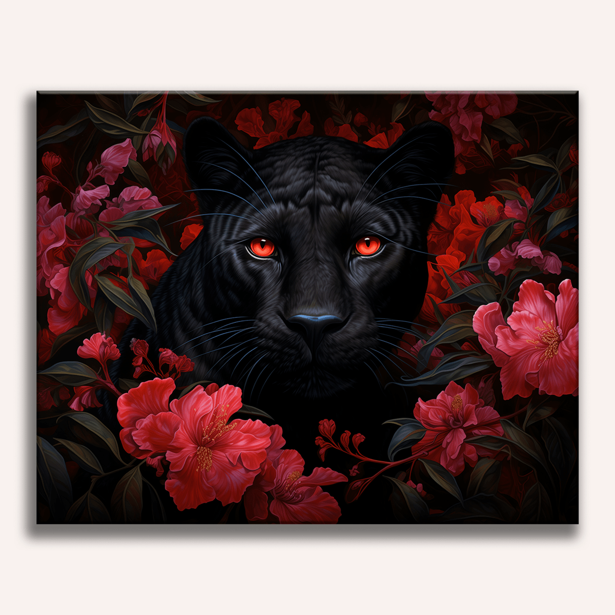 Red Eyed Panther - Number Artist Diamond Painting Kits