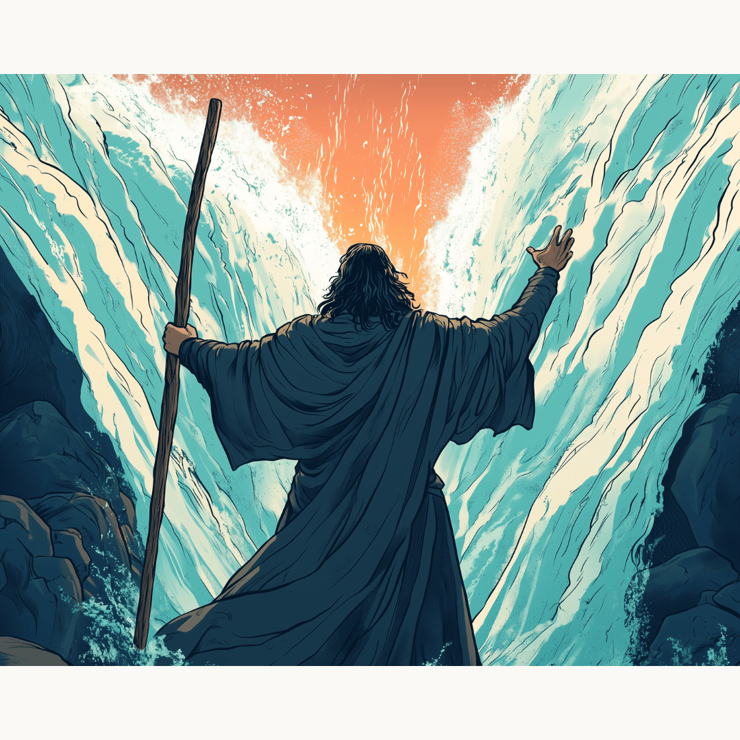 Red Sea Split - Number Artist Diamond Painting Kits