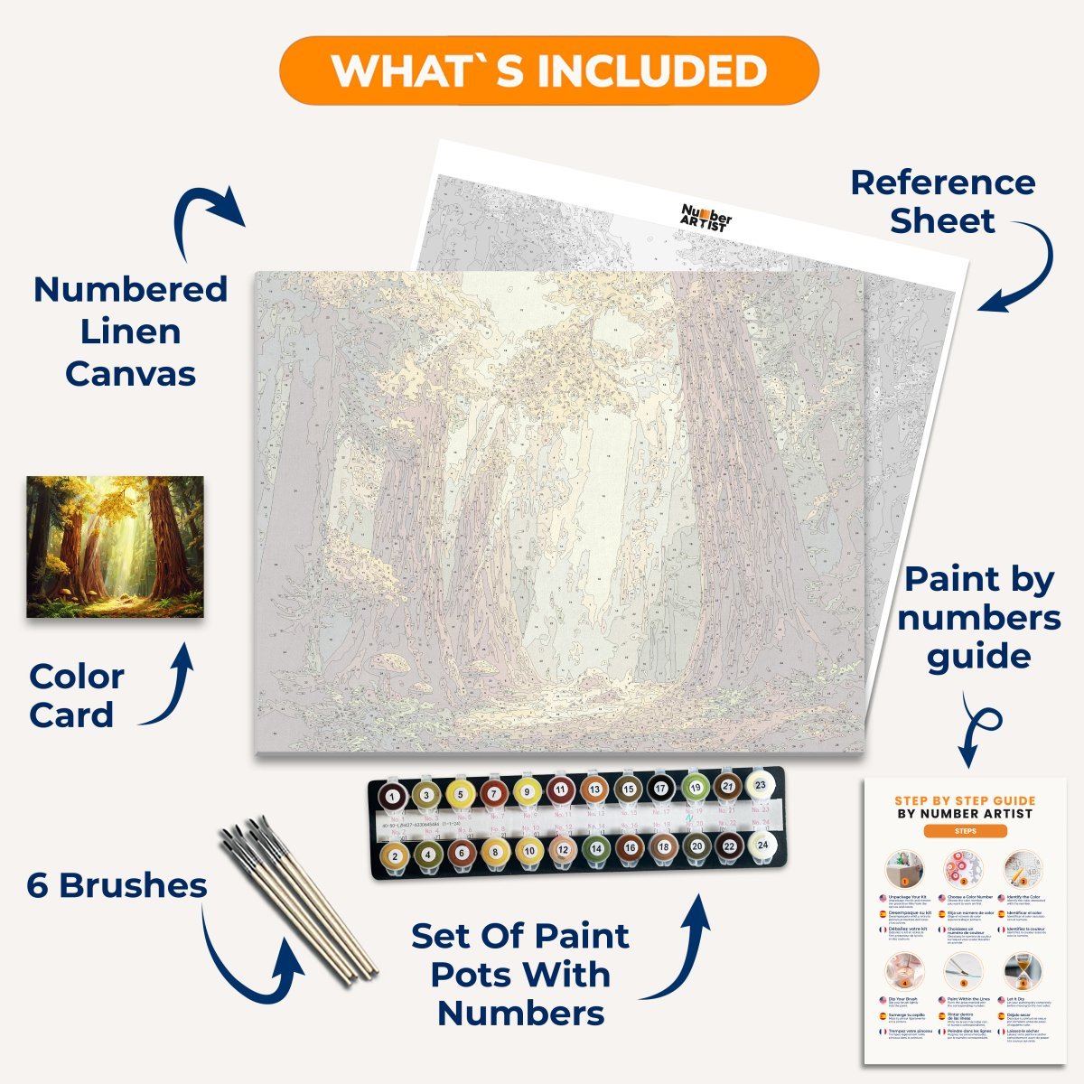 Redwood Sanctuary - Number Artist Diamond Painting Kits