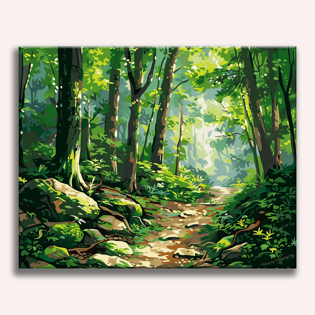 Relaxing Forest Walk Paint by Numbers Kit relaxing-forest-walk-paint-by-numbers-kit