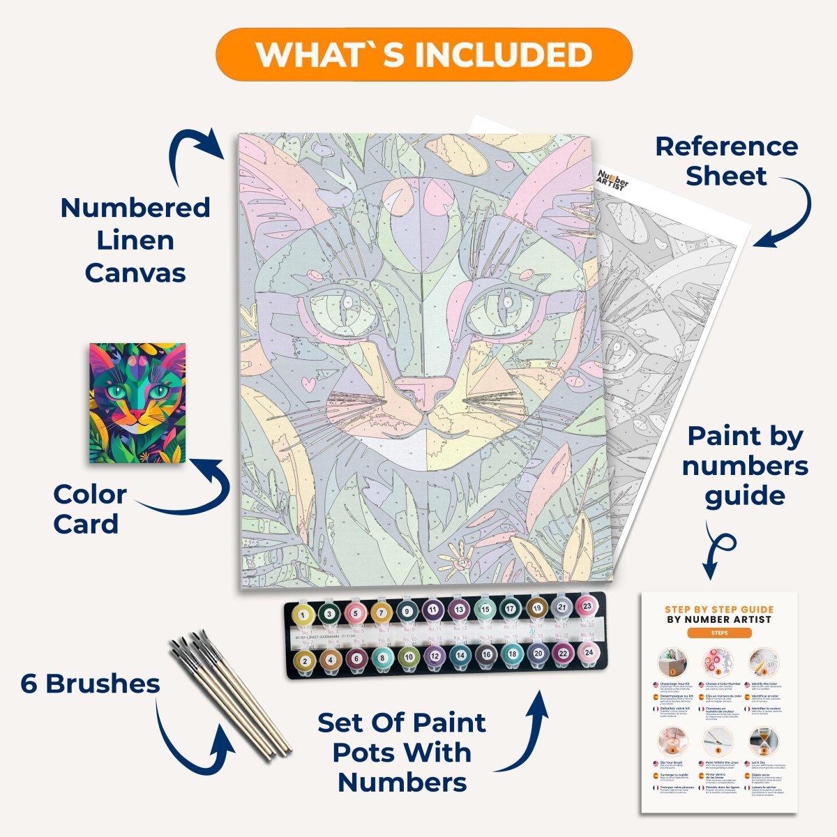 Riddling Whiskers - Number Artist Diamond Painting Kits