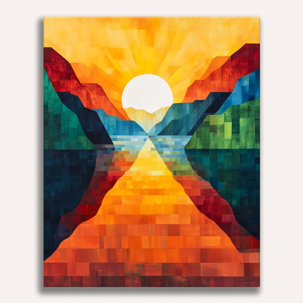 Rigid Sunrise - Number Artist Diamond Painting Kits
