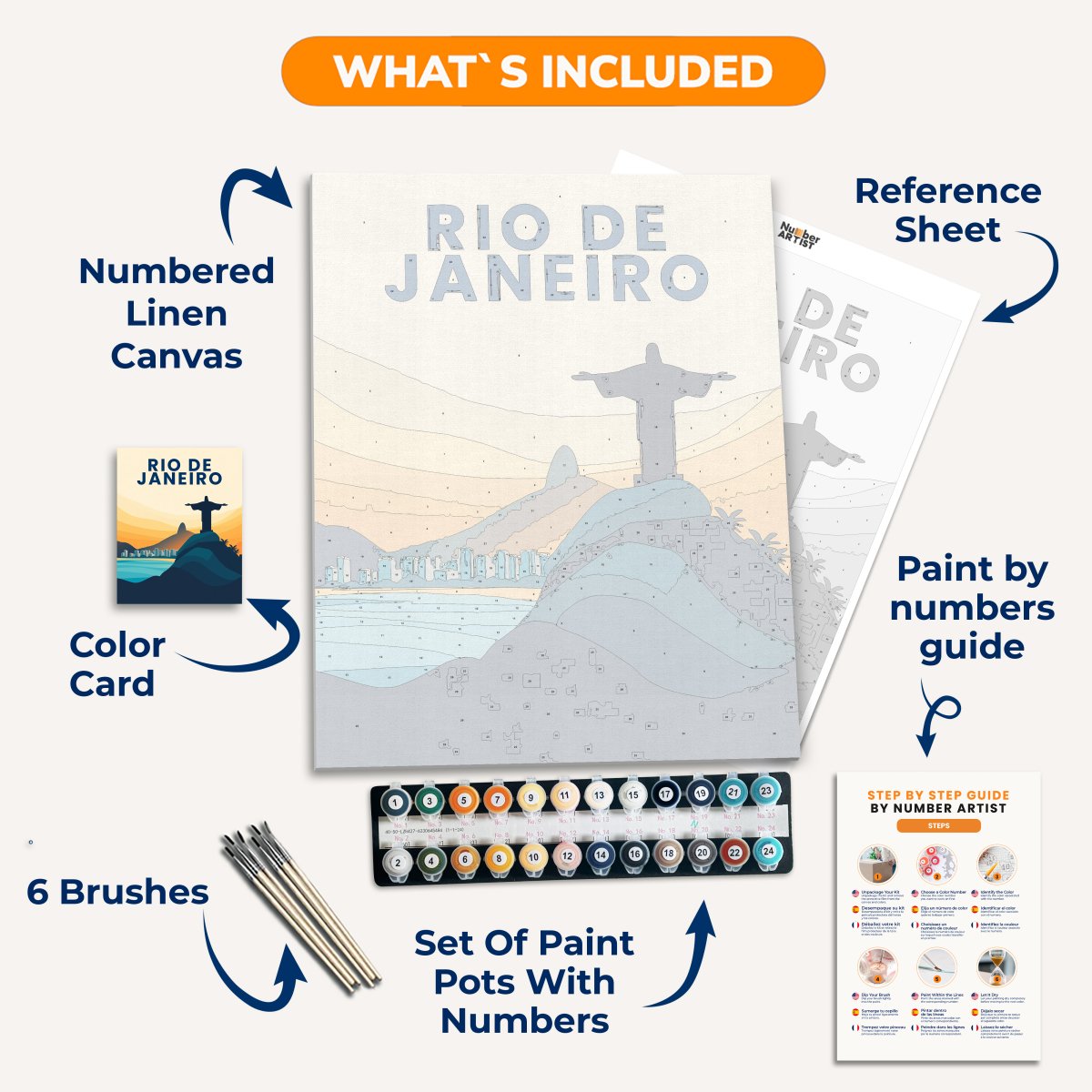 Rio de Janeiro - Number Artist Paint By Numbers Kits