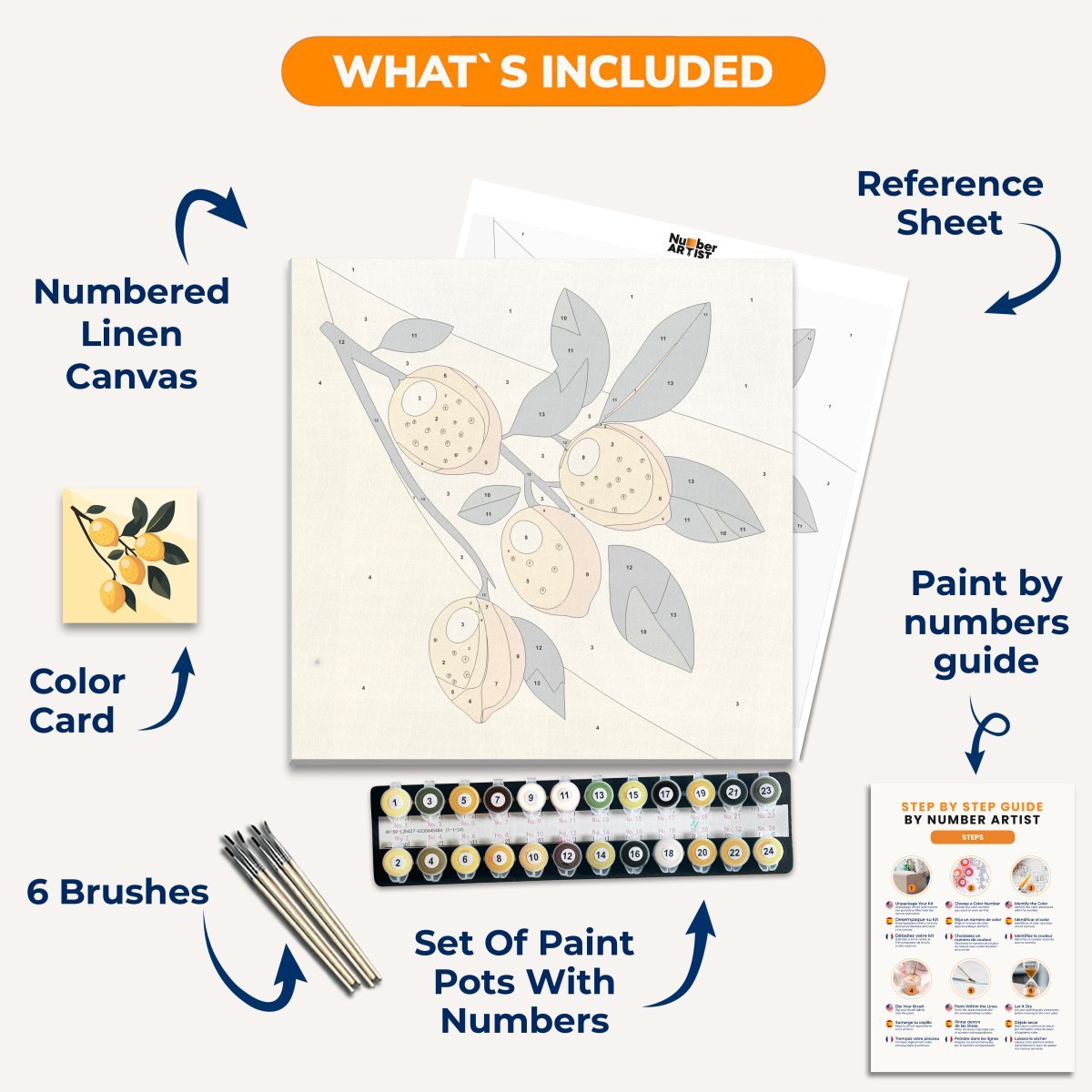 Ripe Lemons - Number Artist Diamond Painting Kits