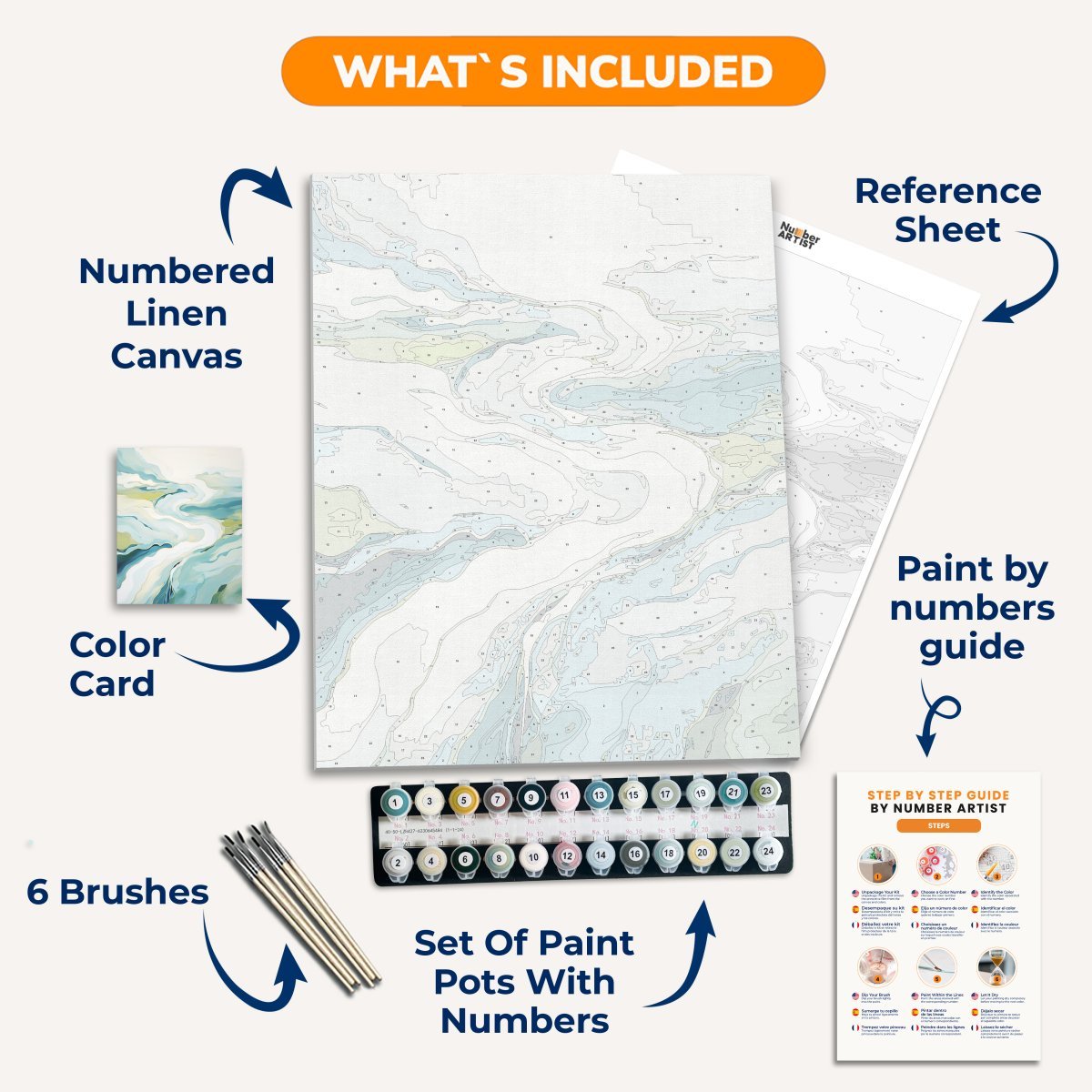 River Meander - Number Artist Diamond Painting Kits