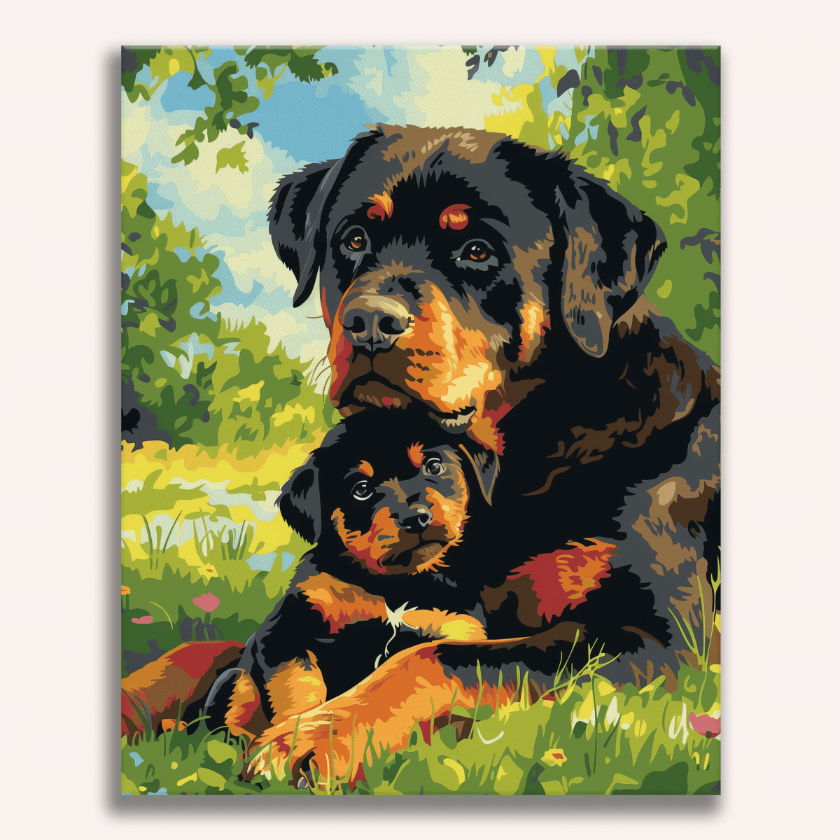 Rott's Pup - Number Artist Diamond Painting Kits