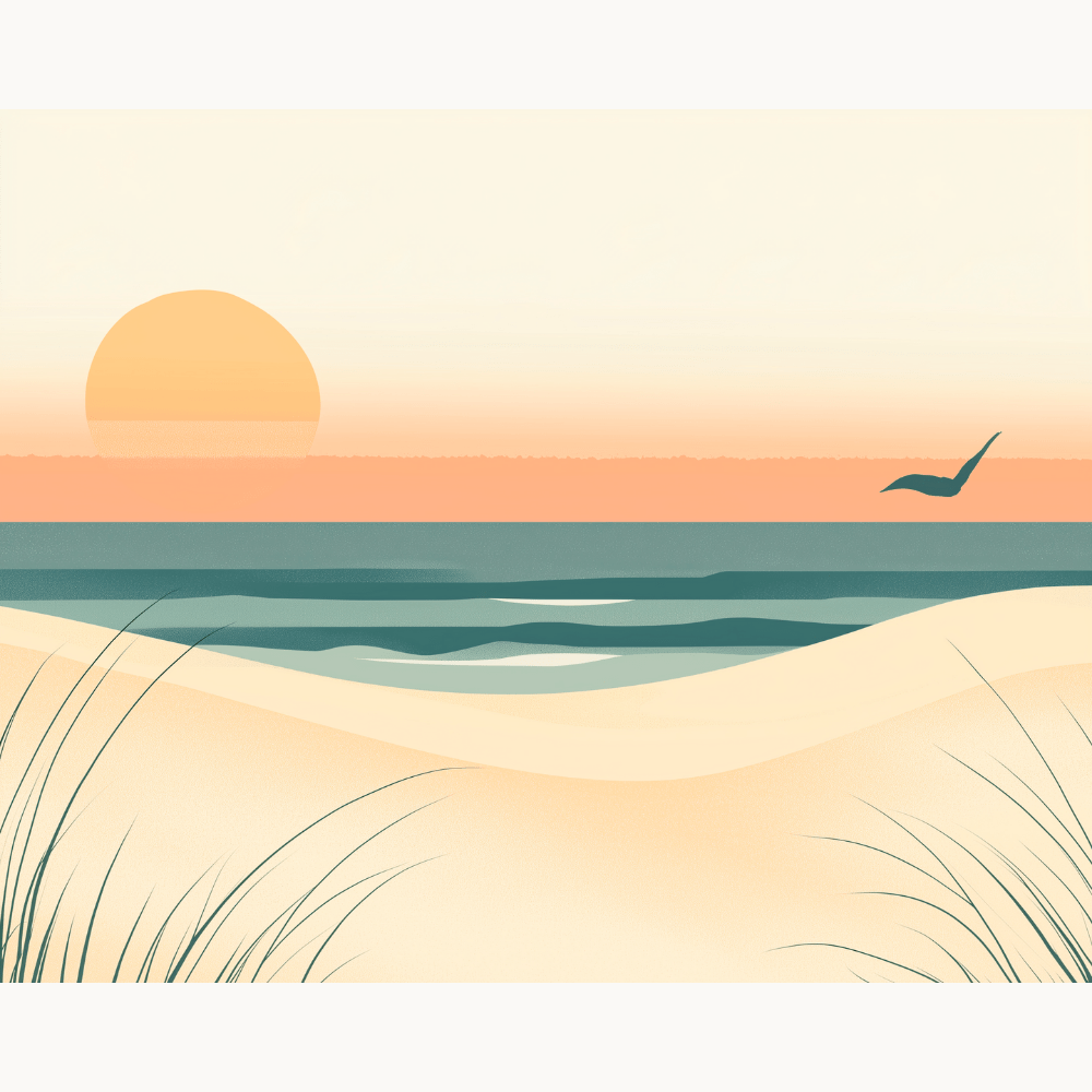 Sandy Beach - Number Artist Diamond Painting Kits