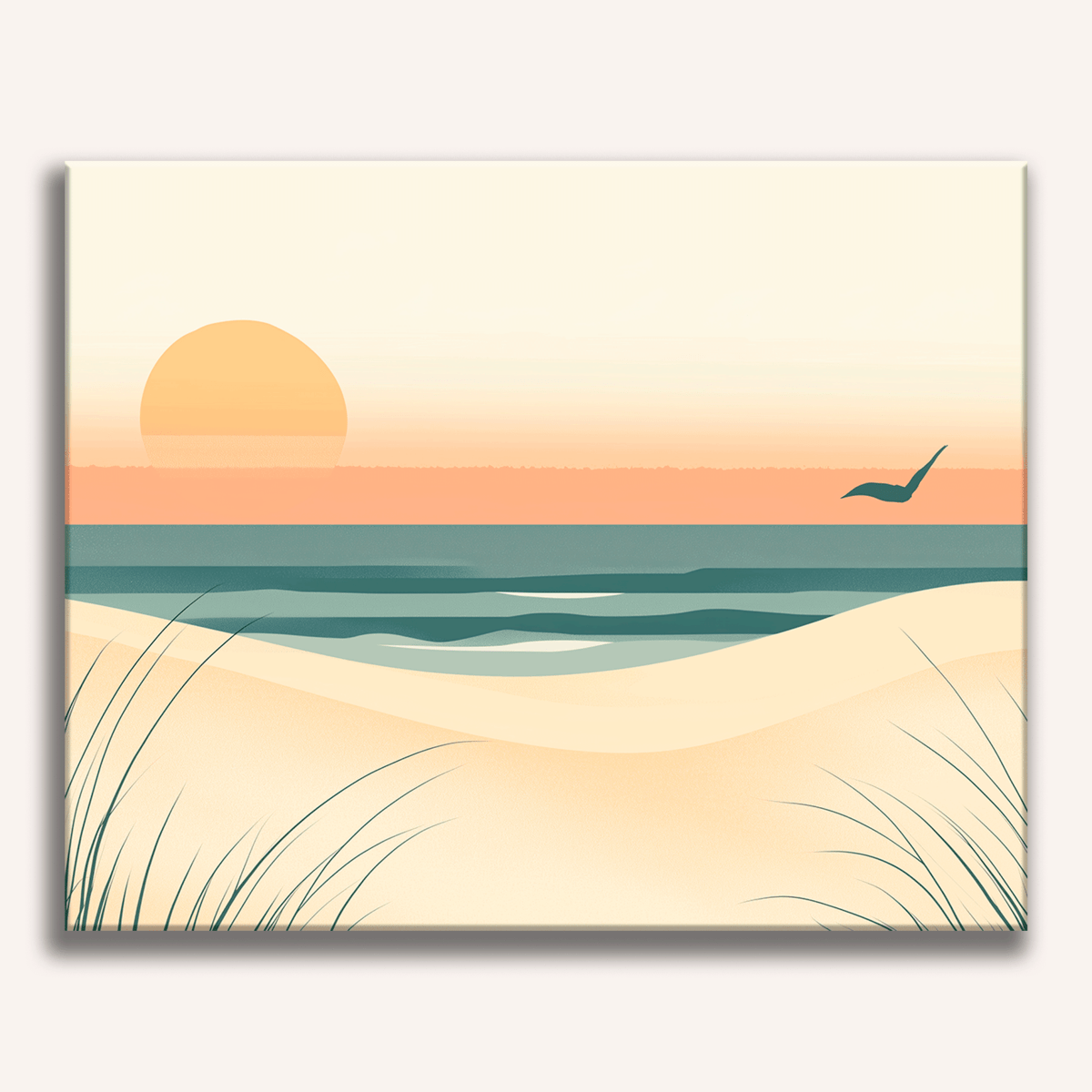 Sandy Beach - Number Artist Diamond Painting Kits