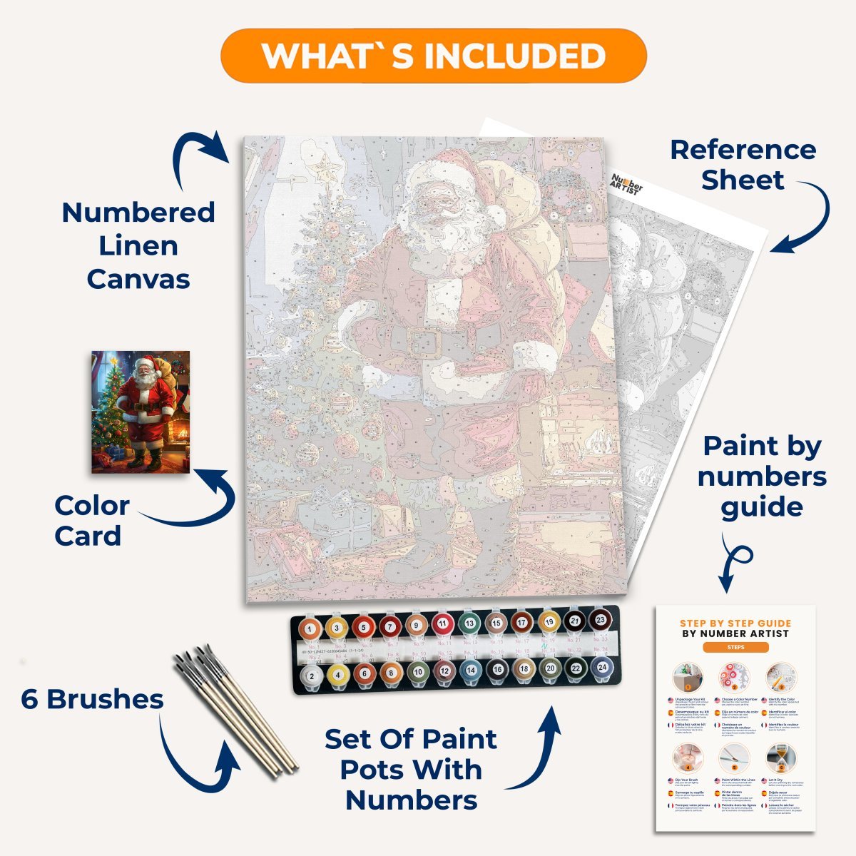 Santa's Duty - Number Artist Diamond Painting Kits