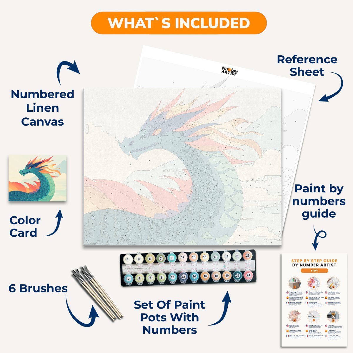 Scale Dragon - Number Artist Diamond Painting Kits