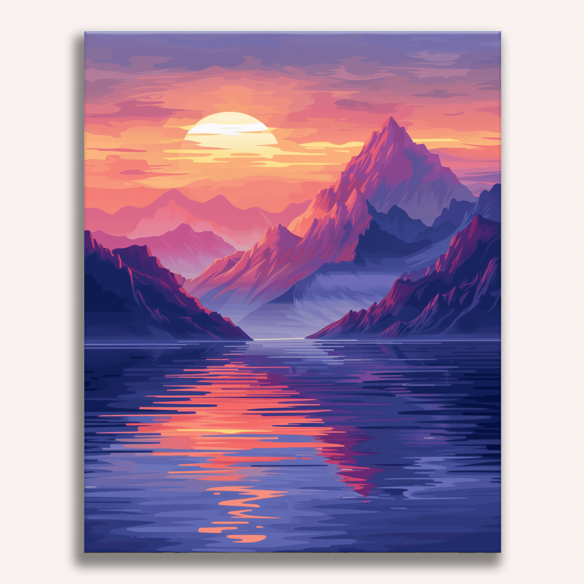 Sea of Mountains - Number Artist Diamond Painting Kits