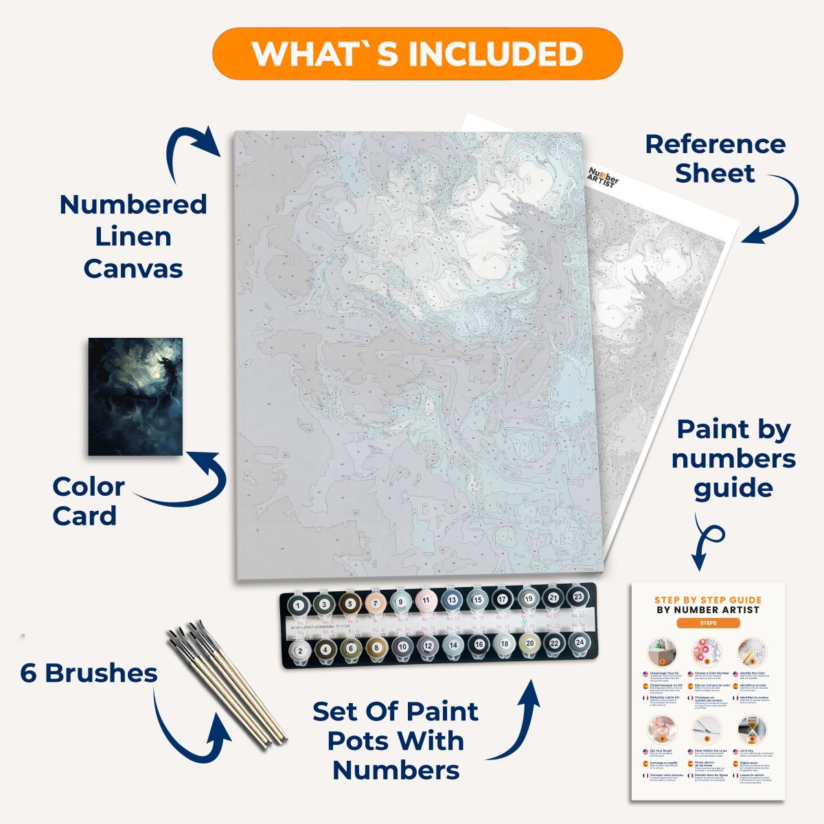 Shadow Serpent - Number Artist Diamond Painting Kits