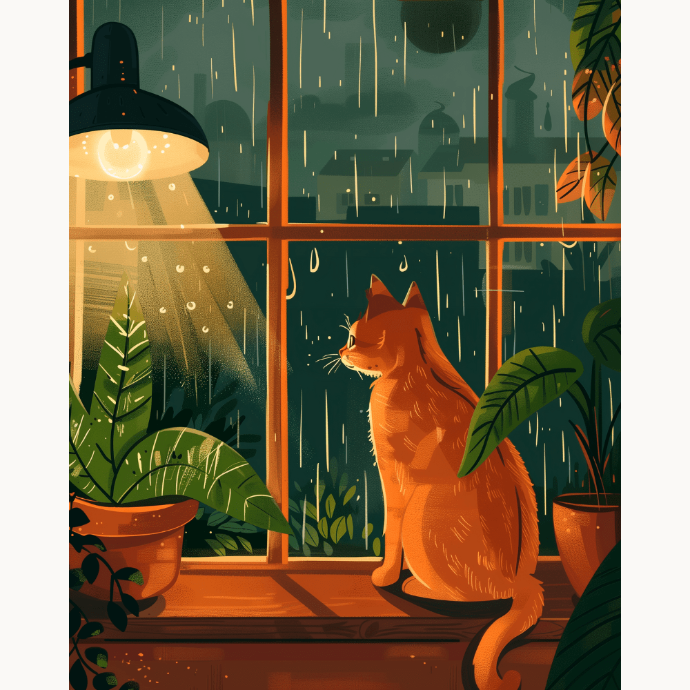Shelter from Rain - Number Artist Diamond Painting Kits