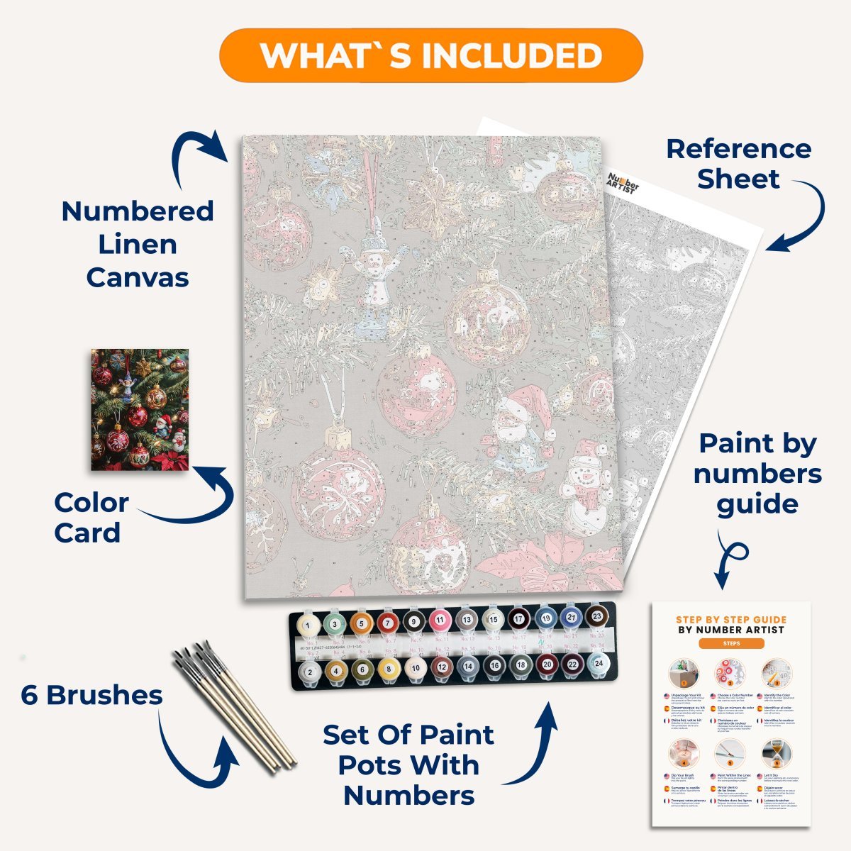 Shiny Ornaments - Number Artist Diamond Painting Kits