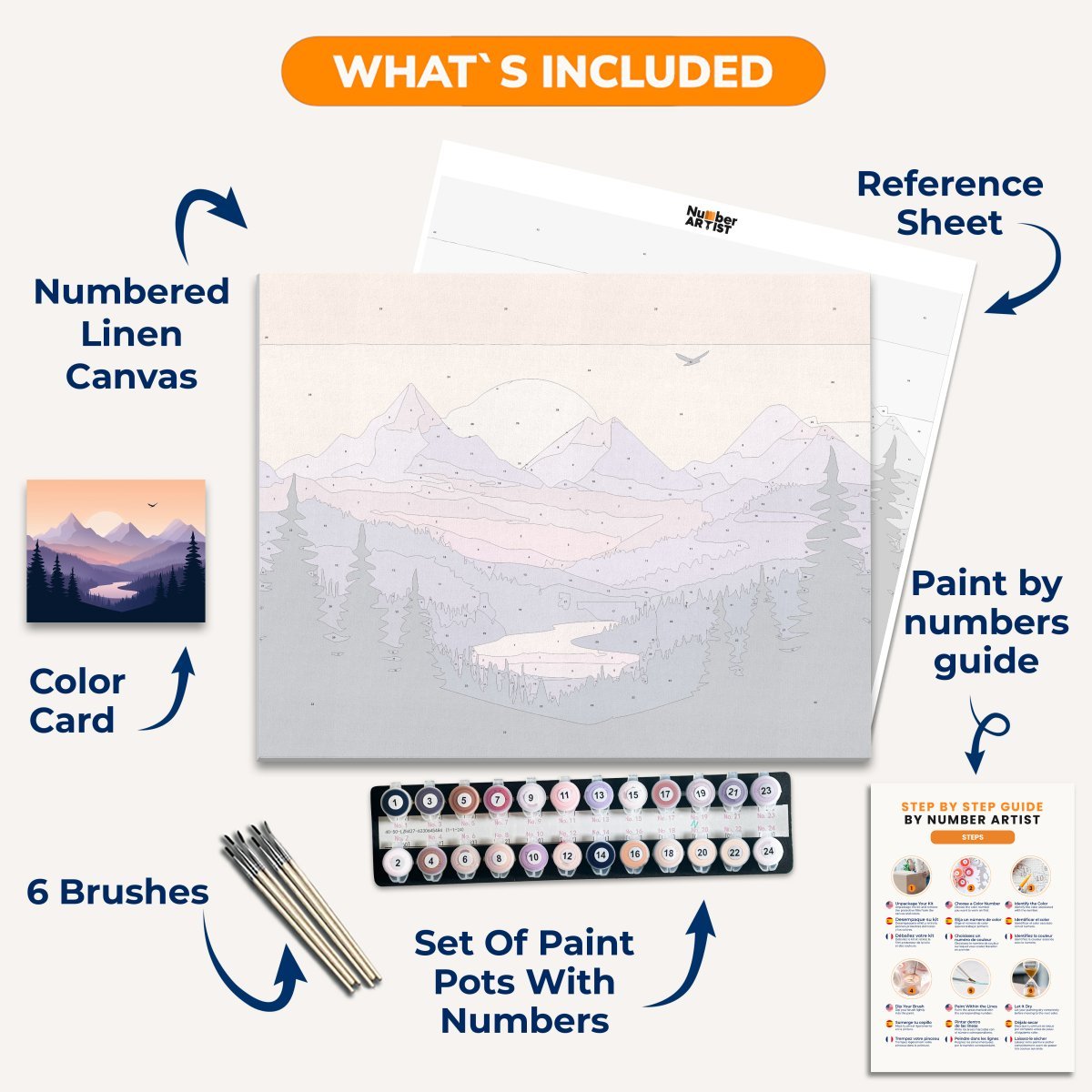 Simple Landscape - Number Artist Diamond Painting Kits