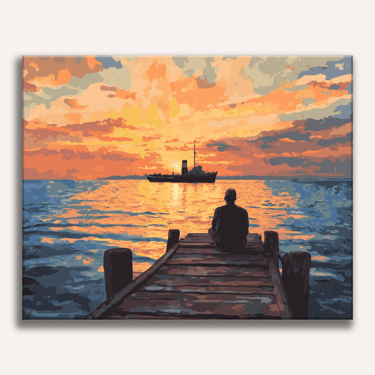 Sitting on the Dock of the Bay - Number Artist Paint by Numbers Kits