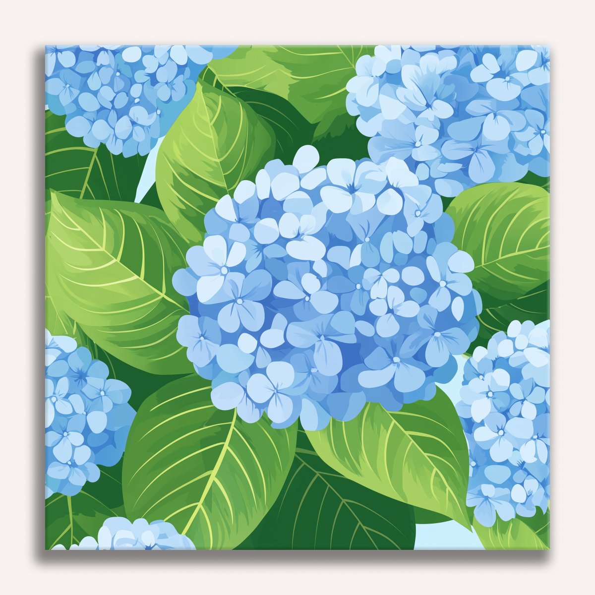 Sky Hydrangea - Number Artist Diamond Painting Kits