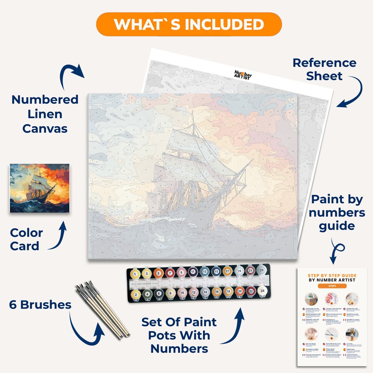 Slave Ship - Number Artist Diamond Painting Kits