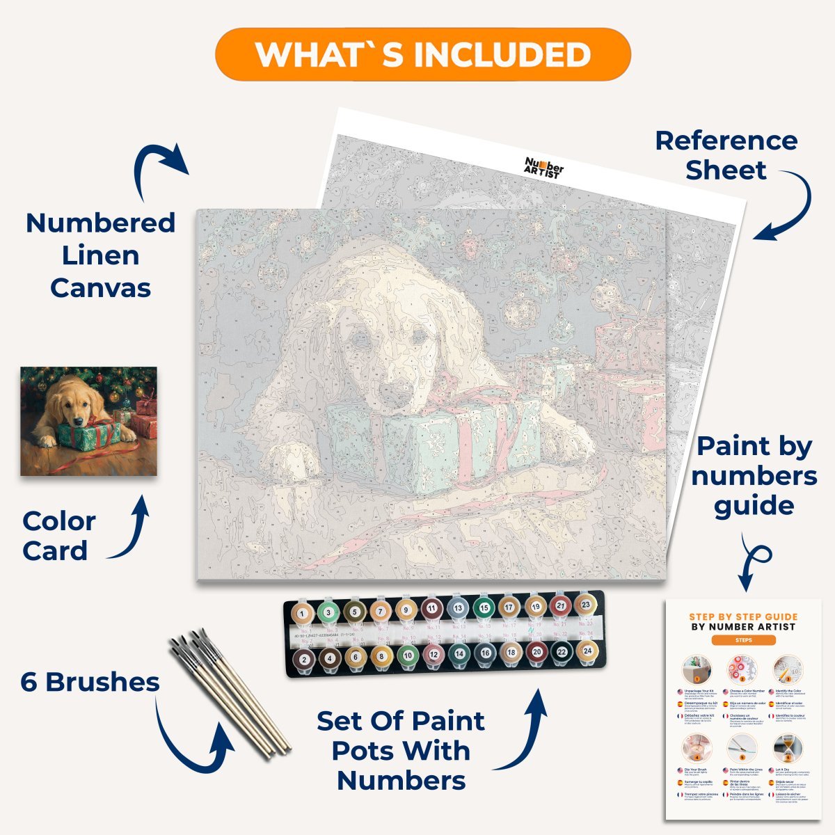 Sleepy Christmas - Number Artist Diamond Painting Kits
