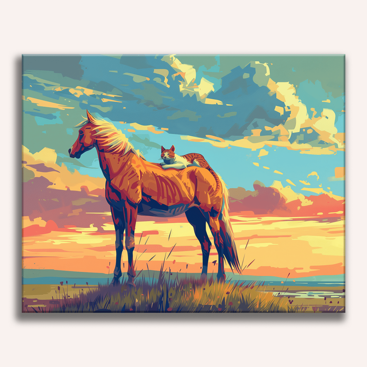 Sleepy Companion - Number Artist Diamond Painting Kits