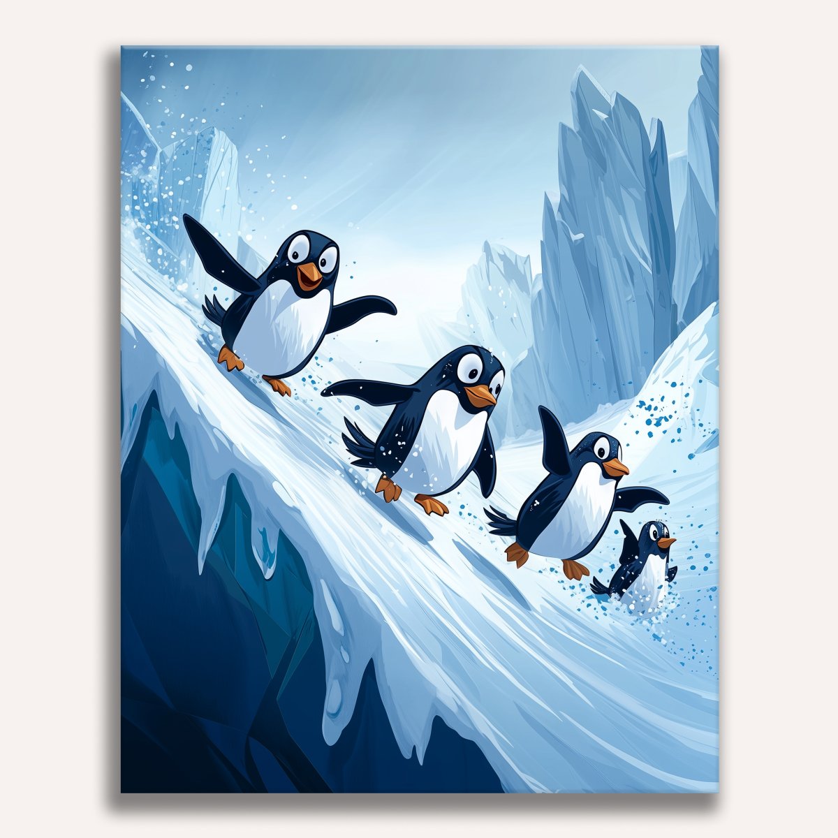 Slippery Ice - Number Artist Diamond Painting Kits